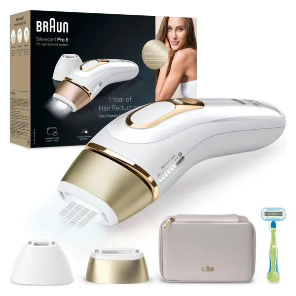 Braun Silk-expert Pro 5 med Venus barberhøvel og veske